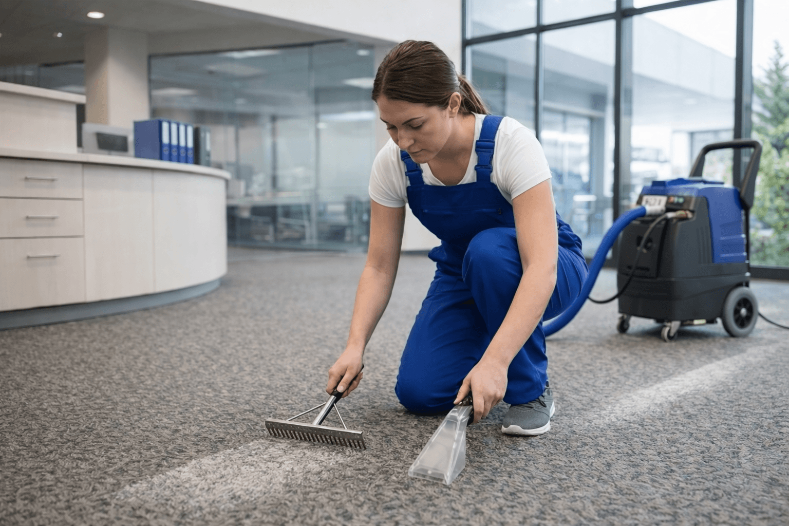 Professional carpet cleaning final result